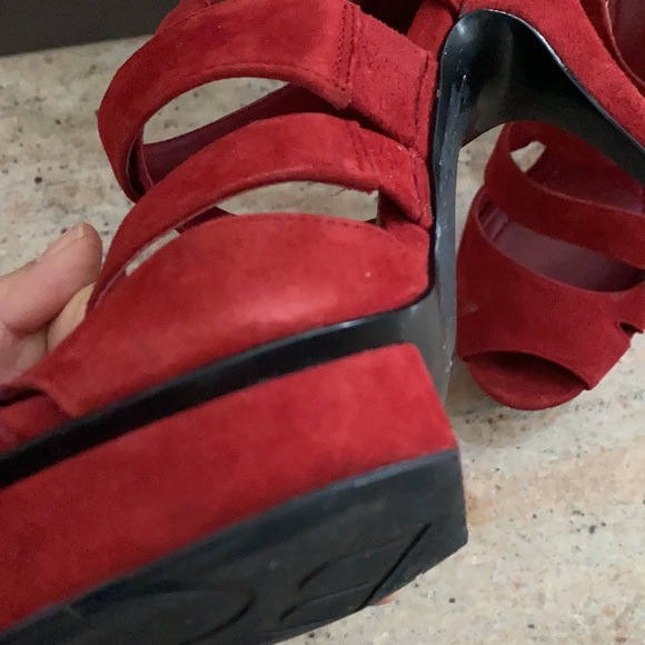 BCBGeneration Red Dress Heels - Picture 11 of 12